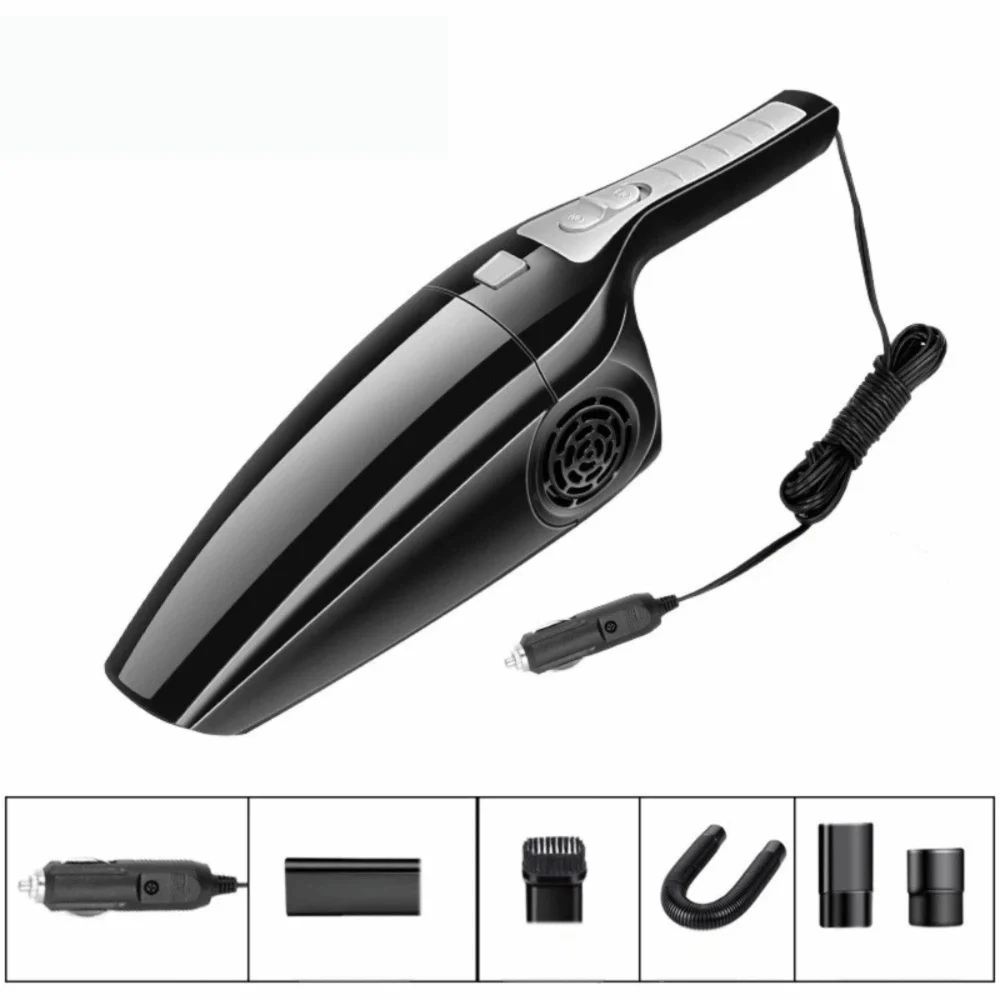 Cleaning Tool Wet and Dry Dual Use Car Vacuum Cleaner High Suction 120W Handheld Car Vacuum Plastic Portable Car Accessories Car