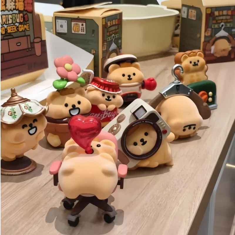 

Genuine New Hot Sale Bear Bug Hide And Seek Cat Blind Box Cute Gift Toy Figures Ornament Decoration Surprise Gifts Festvial Toys