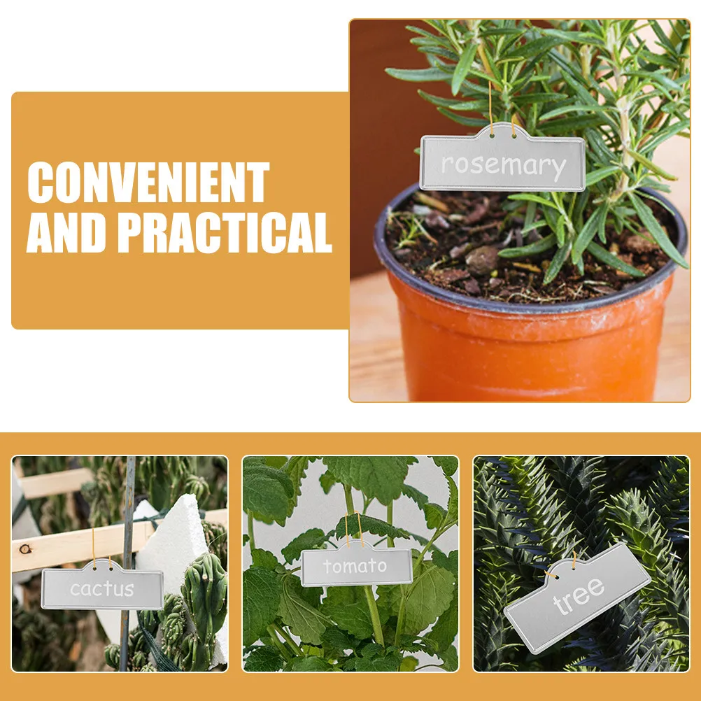 8Pcs Aluminum Plant Labels Weatherproof Rustproof Garden Markers for Trees Flowers Herbs Vegetables Greenhouse Nursery Potted