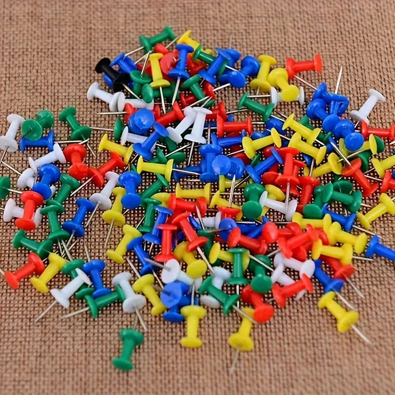 50 Uds. De chinchetas, decoración de postales fotográficas, tachuelas transparentes para pared de fotos, tablón de anuncios, pared del hogar, escuela de oficina en casa