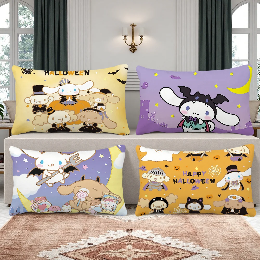 

cushion cover c-cinnamoroll Rectangle Pillow halloween kawaii cartoon Cover Home Sofa art living Room Coffee Shop SRO Pillowcase