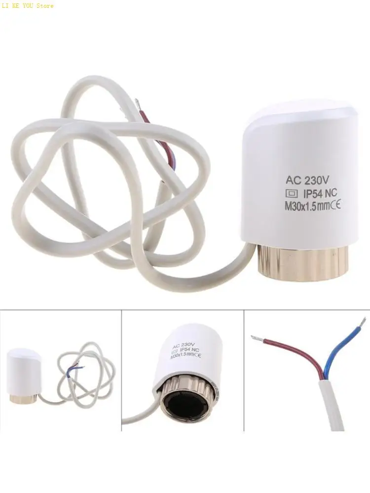 

W3JE Durable Electric Thermal Actuator Normally Closed M30-1.5mm 230V for Valve Underfloor Heating TRV Thermostatic Radiator