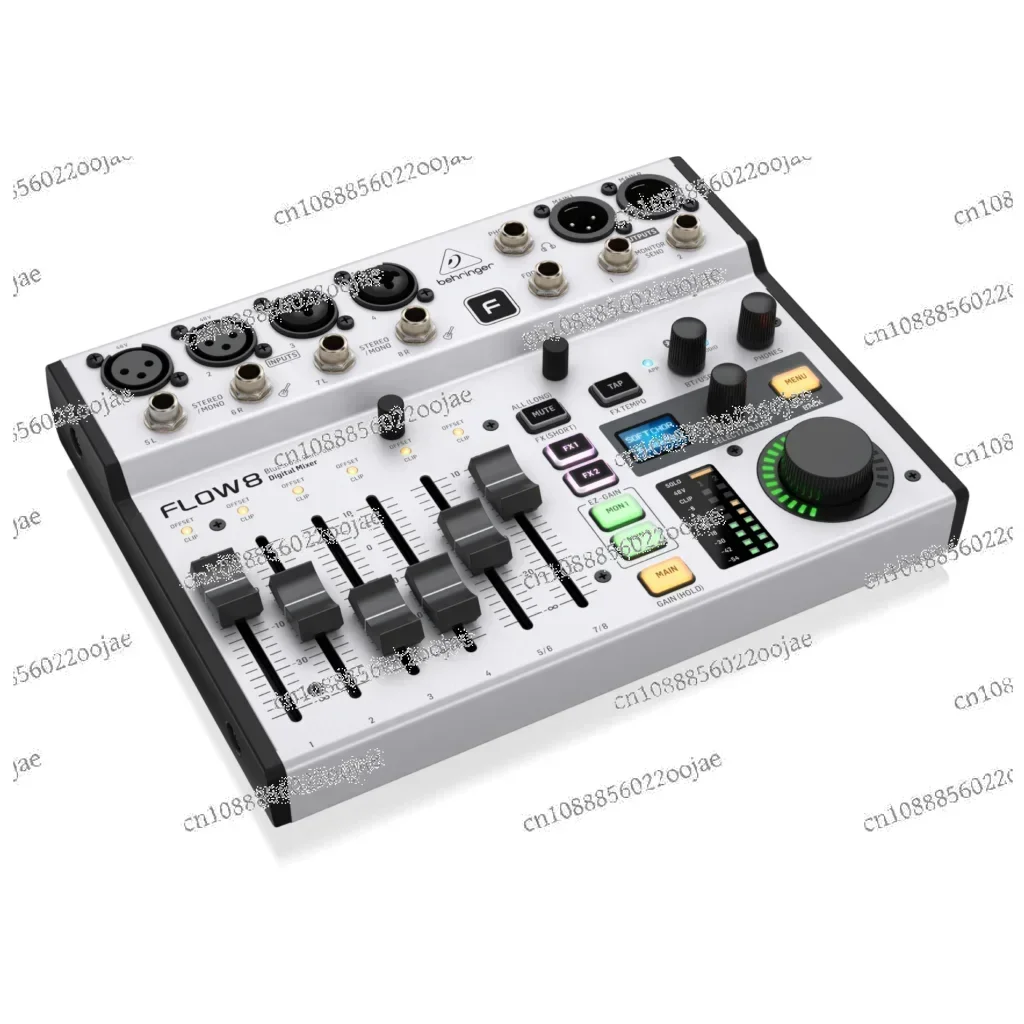 FLOW8 8-Input Digital Mixer USB/Audio Interface with 48V phantom power for optimum headroom