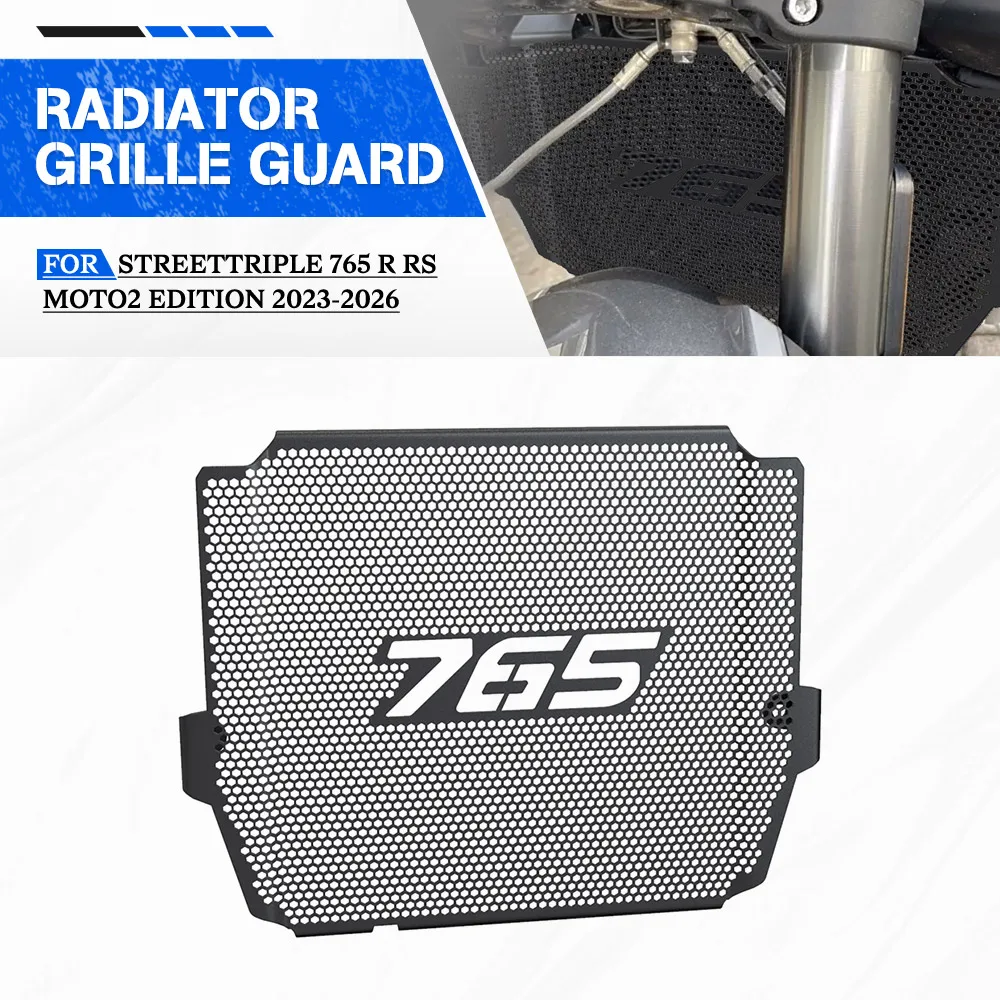 

For Street Triple StreetTriple 765 R RS Moto2 Edition 2023-2024 2025 2026 Motorcycle Radiator Guard Cover Protector Accessories