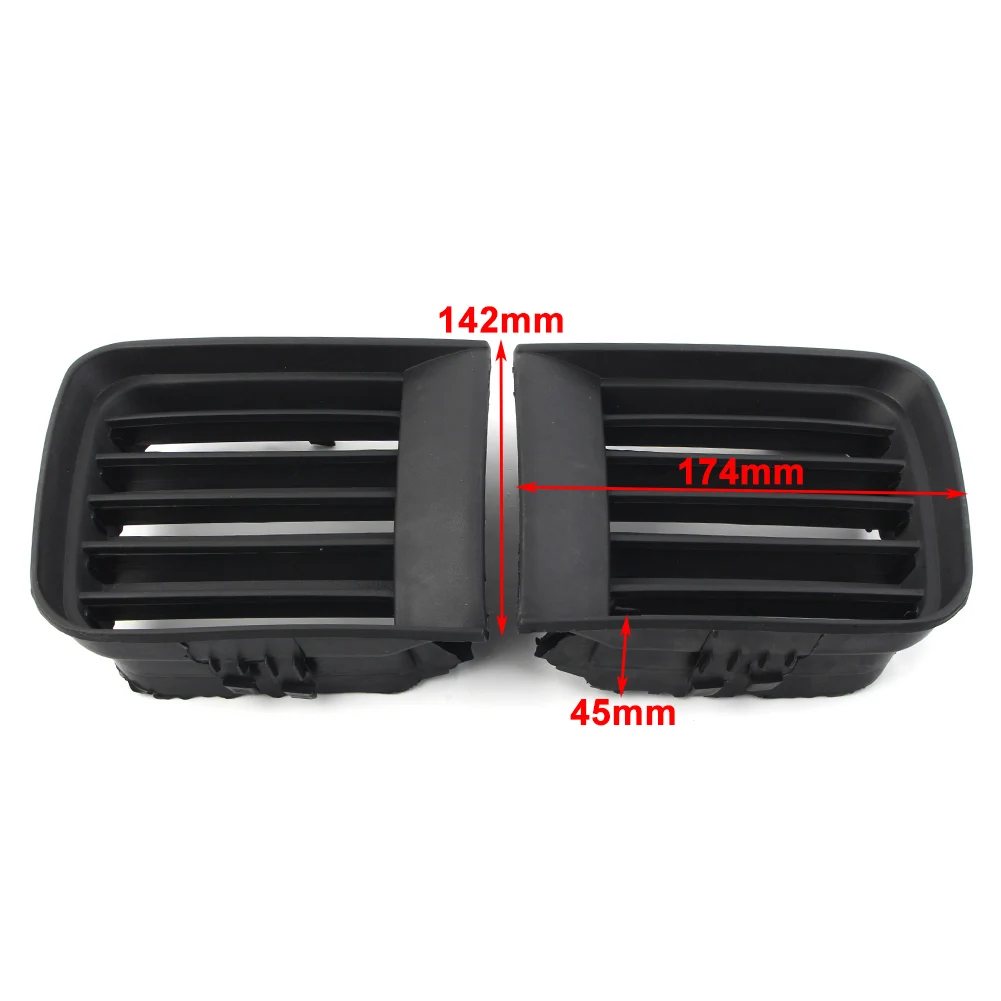 

Черный ABS передний бампер автомобиля, противотуманная фара, решетка, накладка, левая + правая, 1 пара для Nissan Pathfinder 1999 2000 2001 2002 2003 2004