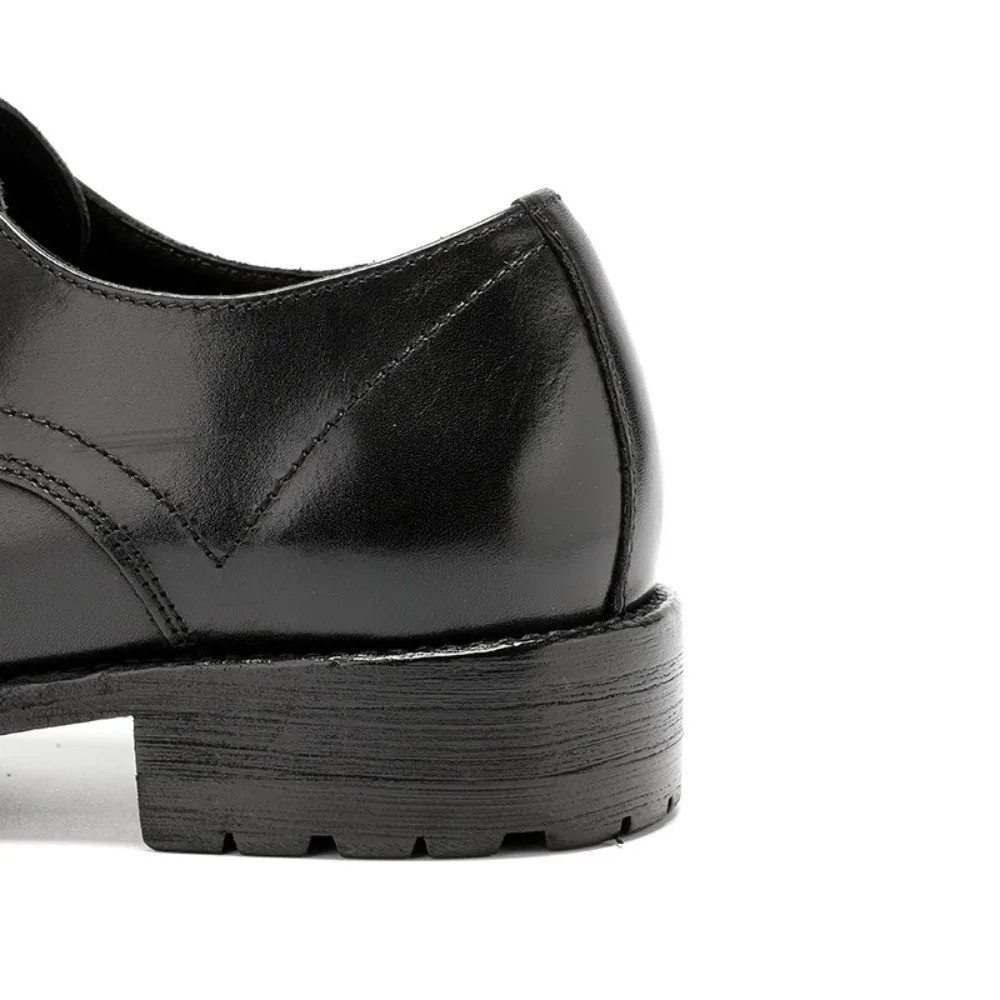 

High Quality Goodyear Welt Hand Washed Brown Leather Mens Business Formal Dress Shoes For Commute Workwear
