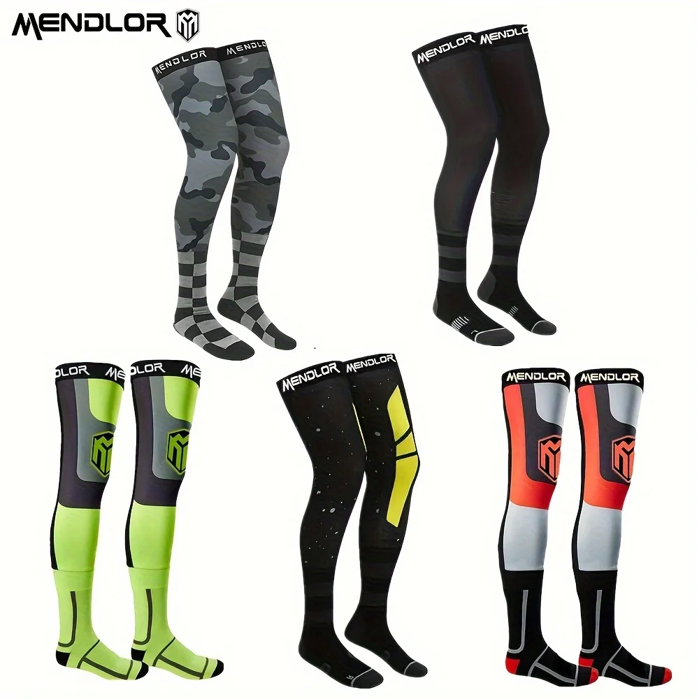 Protetor de Joelho de Compressão MENDLOR2024 para Motocicleta, Meias de Resistência para Motocicleta Off Road, Protetor de Joelho Esportivo