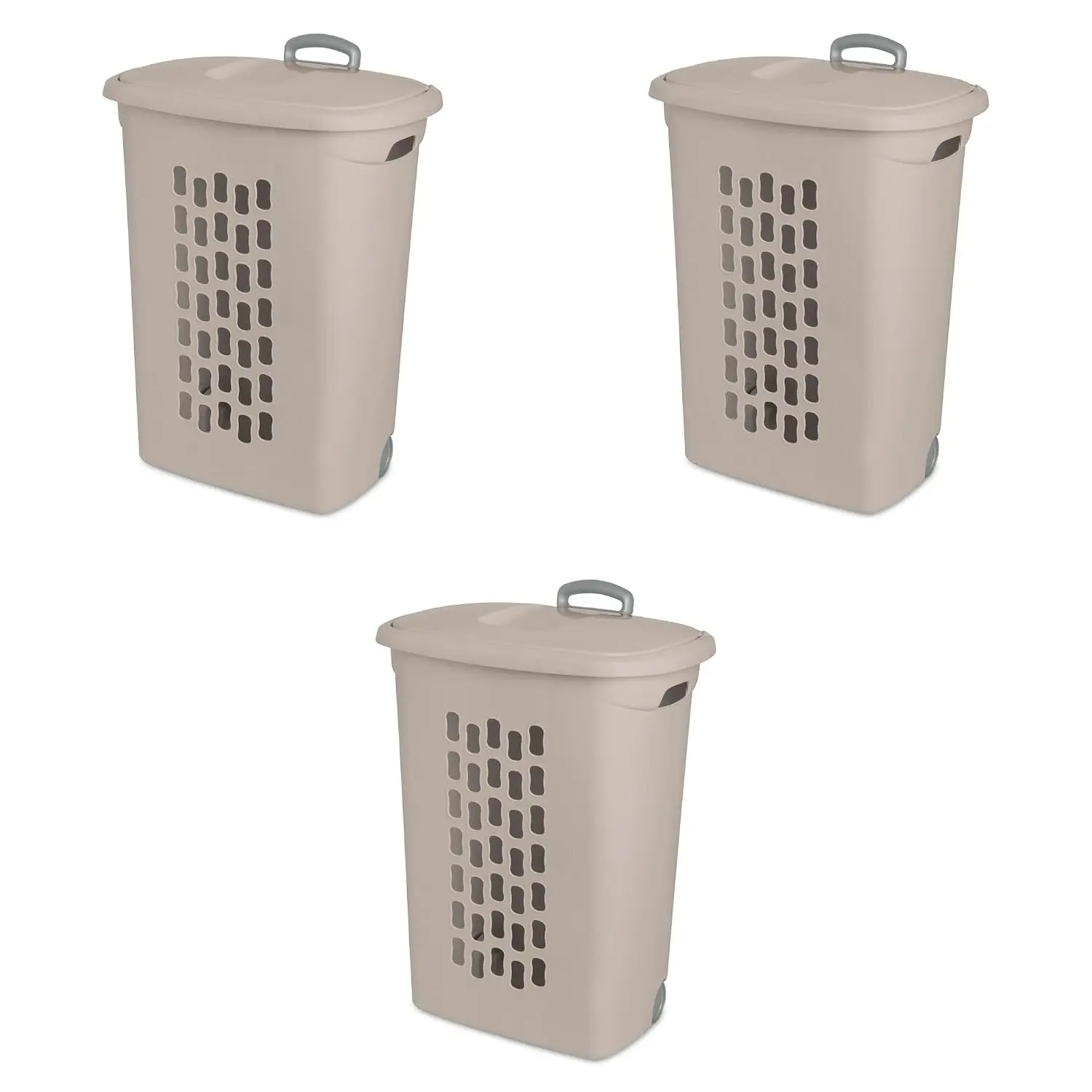 Ultra Easy Carry Hamper, Laundry Basket Organizer, 3-Pack