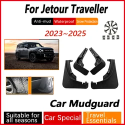 Car Wheel Fender For Chery Jetour Traveller T2 2023 2024 2025 Anti-splash Mudguard Splash Guard Mudflap Exterior Car Accessories