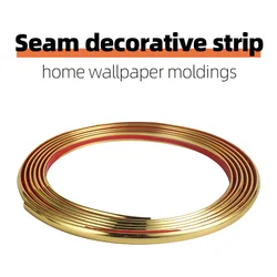 Wall Decor Line,European Self-Adhesive Light Luxury Trim Strip,PVC Material,Non-Metal,For Wall Glass Cabinet TV Curtain Wall Etc Line Decor