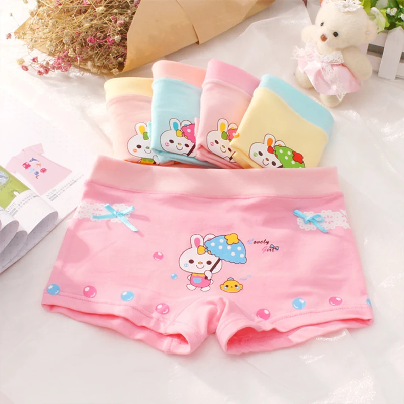 girlsUnderwearChildren'sUnderwearElasticUnderwearSpandecottonCartoonBreathableClothingSoft girlsBoxerShorts