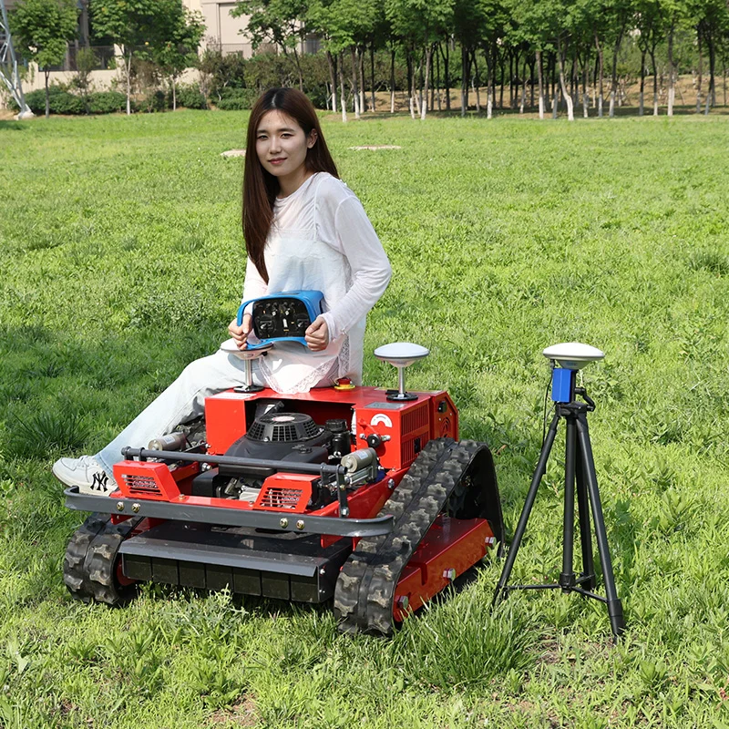 Tondeuse à gazon télécommandée à essence personnalisée, best-seller, robot tondeuse à gazon GPS
