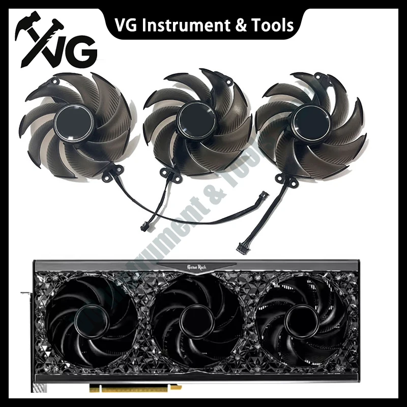 Neuer Ersatzlüfter TH9520B2H-PCB01 für RTX4080 RTX4090 GPU-Kühler, passend für Palit GeForce RTX 4070TI 4080 4090 GameRock OC Grafikkarte – Detail 1
