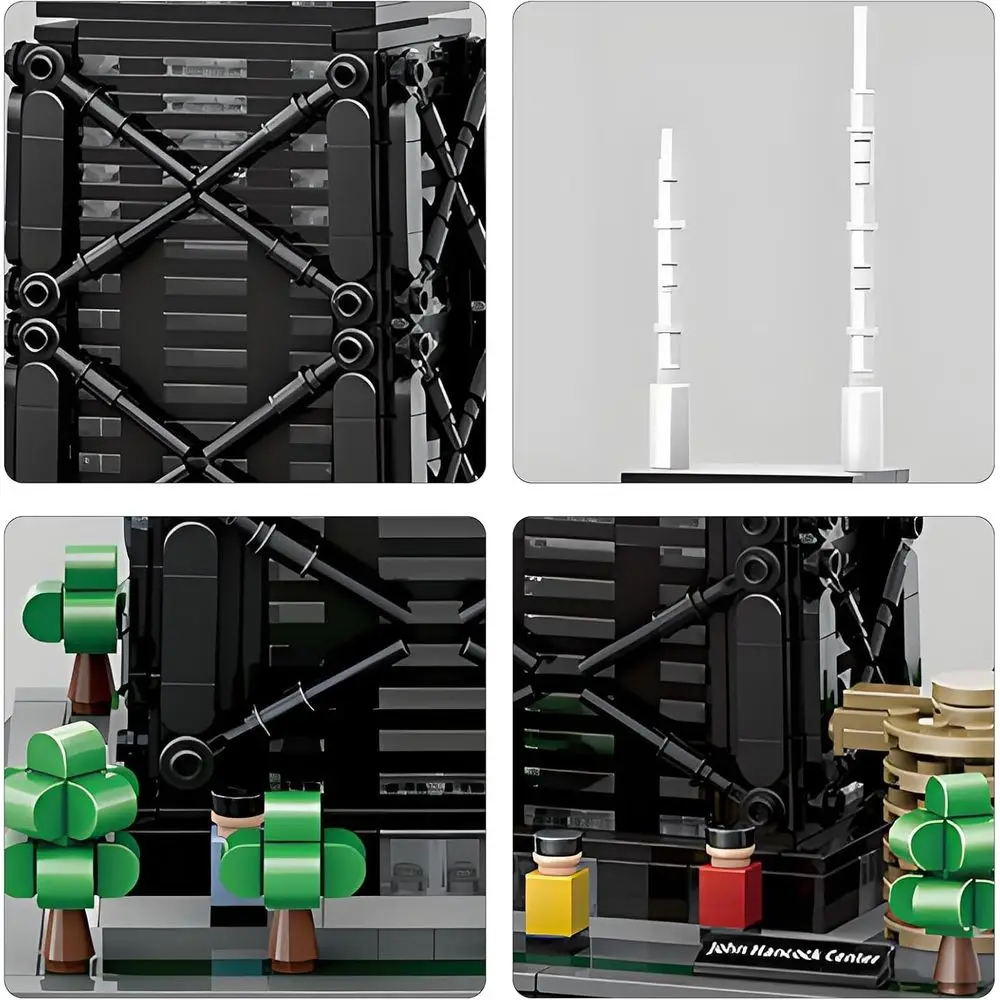 Bloques de construcción Chicago Skyline: juego de referencia de oficina de 1284 piezas para niños y adultos