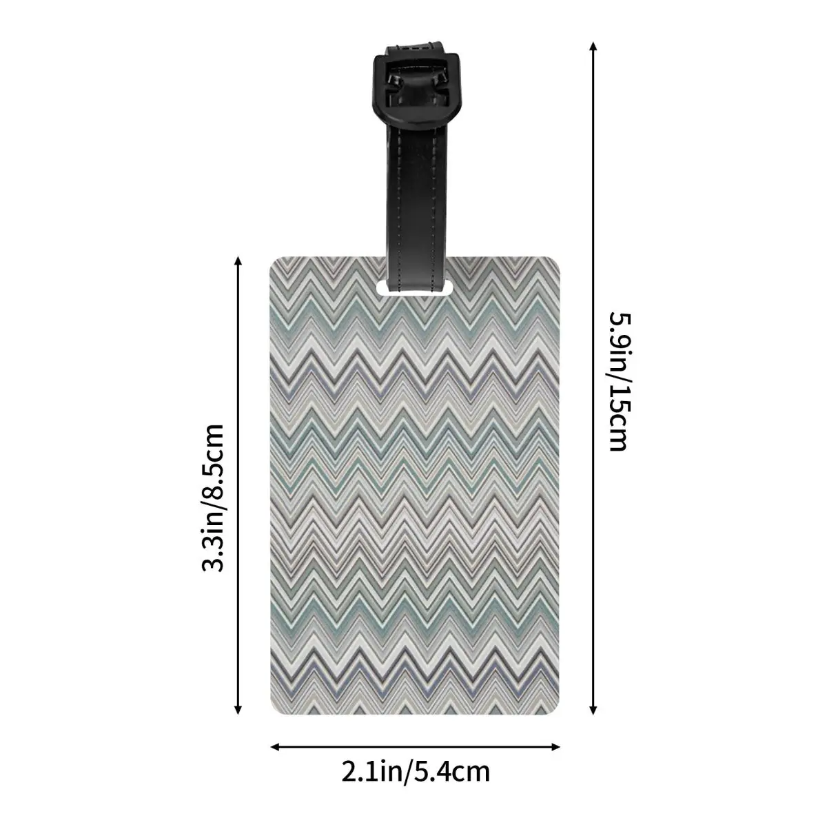Богемные шикарные зигзагообразные шевроновые бирки для чемоданов, современные богемные зигзагообразные многоцветные бирки для багажа, личная Обложка, имя, удостоверение личности