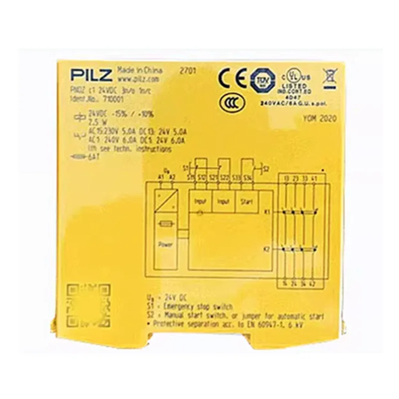 

Free Shipping PNOZ C1 C2 710001 710002 PILZ Safety Relay Module Original New Hot Sale