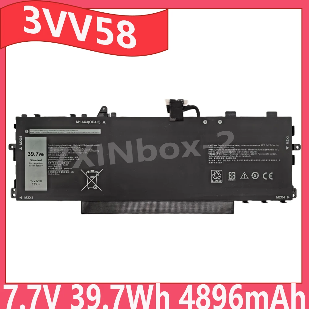 3VV58 7.7V 39.7Wh 4896mAh Laptop Battery For Dell Latitude 9420 9430 2-in-1 Series GHJC5 0JJ4XT 6VJ1F 21CP5/81/71