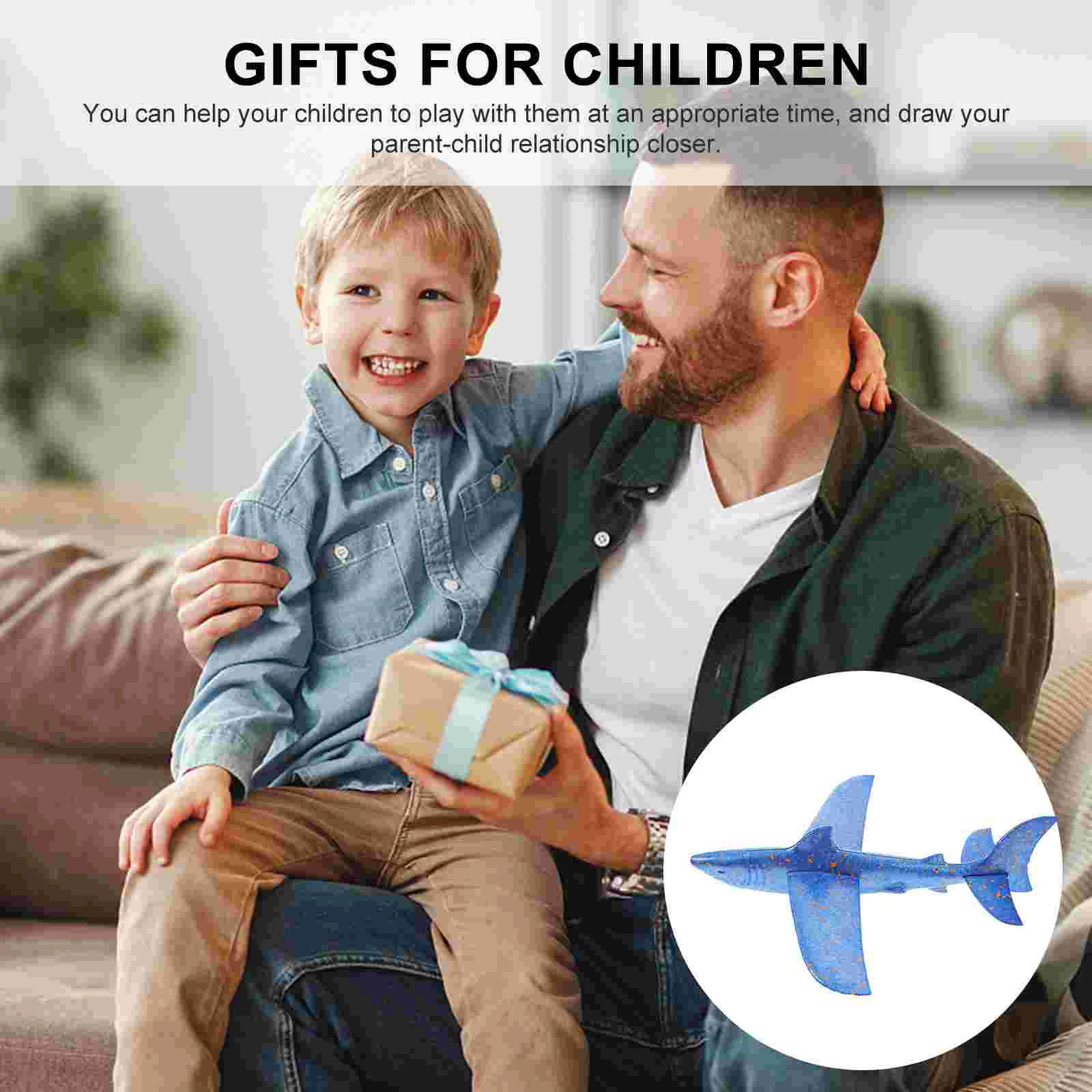 Shark Plane Airplane Toy for Kids Shape Modeling Throwing Simulated Plaything Eva Child Toys