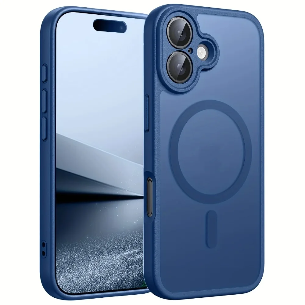 Luxuriöse Magnetische Matte Durchsichtige Hülle für iPhone 17 18 16 15 14 Plus 13 12 11 Pro Max für Magsafe Kabelloses Ladegerät Hartschale – Detail 8
