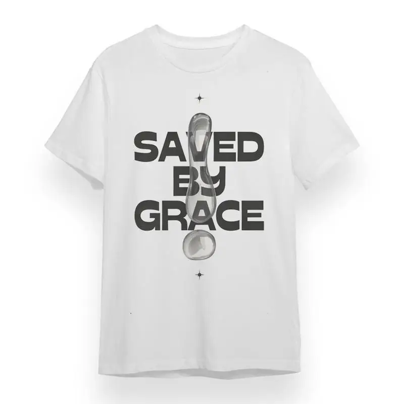 

Женская футболка Saved By Grace White 100, хлопок, лето