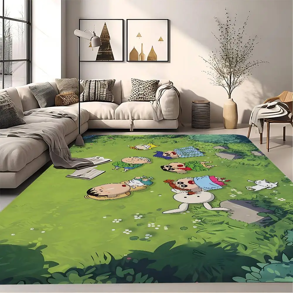 Crayon Shin-Chan – tapis de porte d'entrée, Style nordique, pour chambre à coucher, salon, balcon, antidérapant, décoration de maison moderne