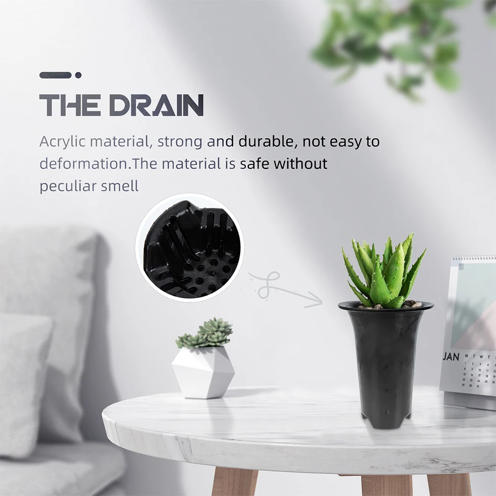 

8pcs Orchid Plant Pots Plastic Flowerpot Indoor Planter Pot for Orchids Mint Garden Courtyard PP Material Rounded Drainage Holes