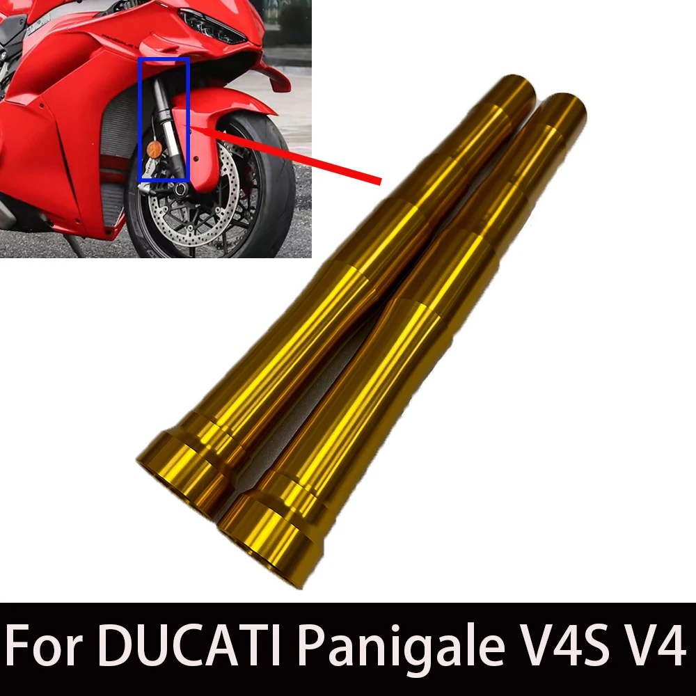 Front Fork Pipes Outer Tubes 520mm For DUCATI Panigale V4S V4 Street Fighter V4S ohlins Fork Stanchions Outer Legs Bars Stem