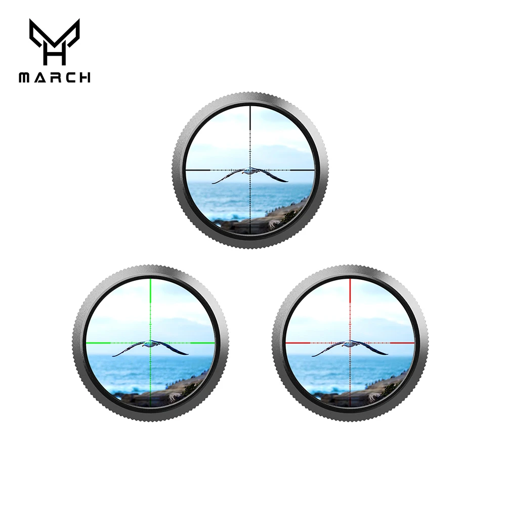 March HT 3x28IR Optic Short Riflescope Green Red Illuminatetion Compact Rifle Scope Hunting Airsoft Sight With Mount 30mm view 6