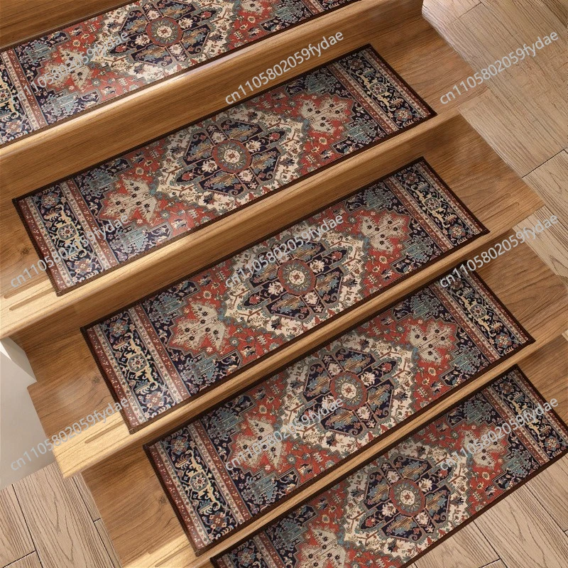 Nordic Dornier European style pattern stair mat home stair tread mat step mat is dirt-resistant, silent and non-slip