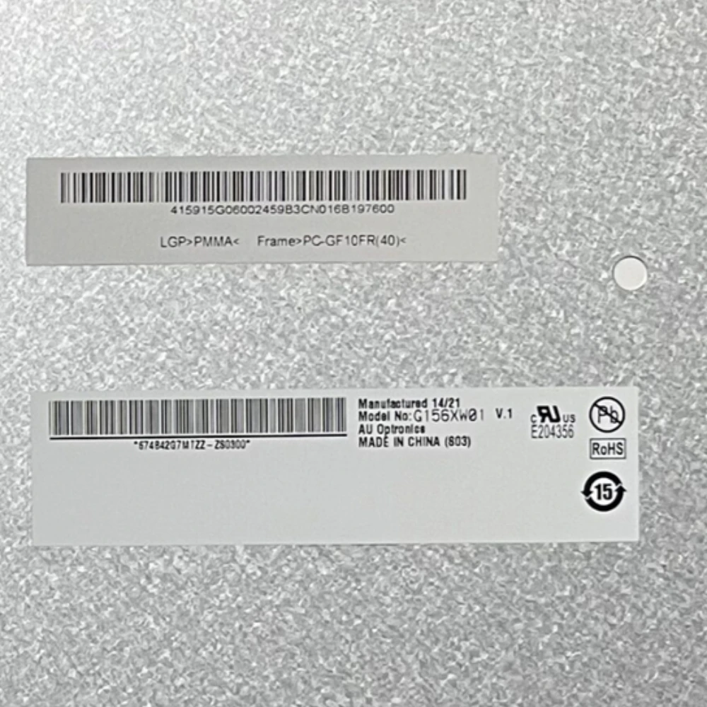 

G156XW01 V.1 V1 Grade A+ 15.6 Inch LCD Display Panel Replacement For Laptop Screen