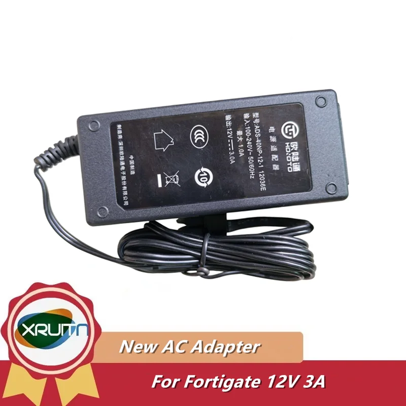 12V 3A 36W AC Adapter Power Charger For fortigate FORTINET