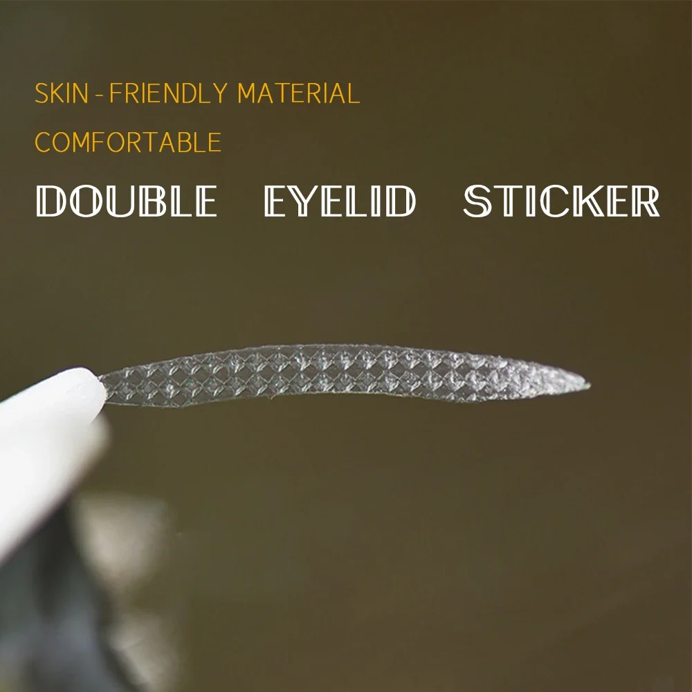 40pcs Double Eyelid Tape Sticker Invisible Fold Eyelid Lace Paste Clear Beige Stripe Self-adhesive Natural Eye Tape Makeup Tool