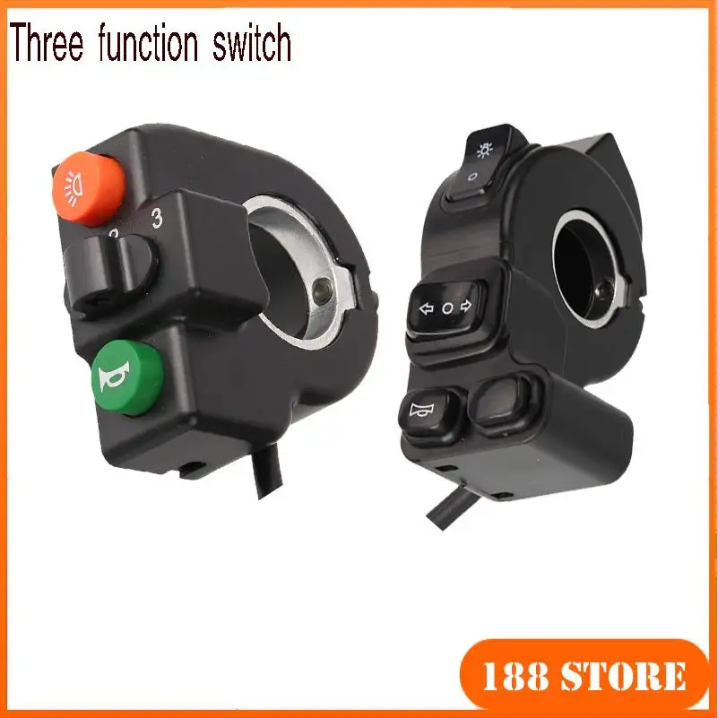 

Переключатель на руль мотоцикла, звуковой сигнал для электросамоката, указатели поворота, кнопка включения/выключения