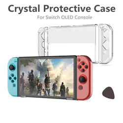 Transparent Crystal Case For Switch OLED Clear Protective Shell for Nintendo Switch OLED Game Console Accessories