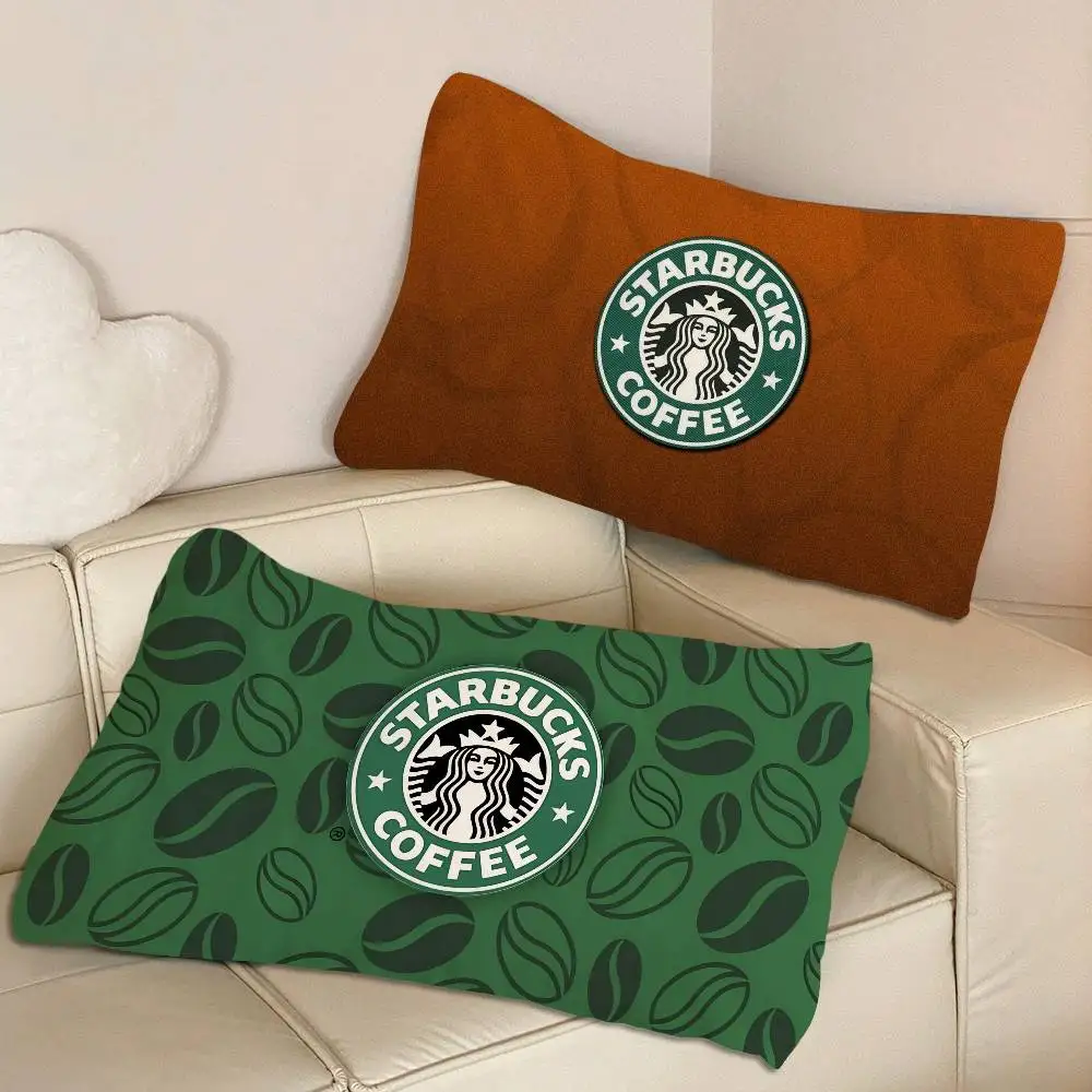 Famosas Fundas de Almohada de Poliéster para el Hogar con el Logotipo de Starbucks, Extra Grandes, Gruesas, para Parejas Adultas, Absorbentes del Sudor y Antideslizantes