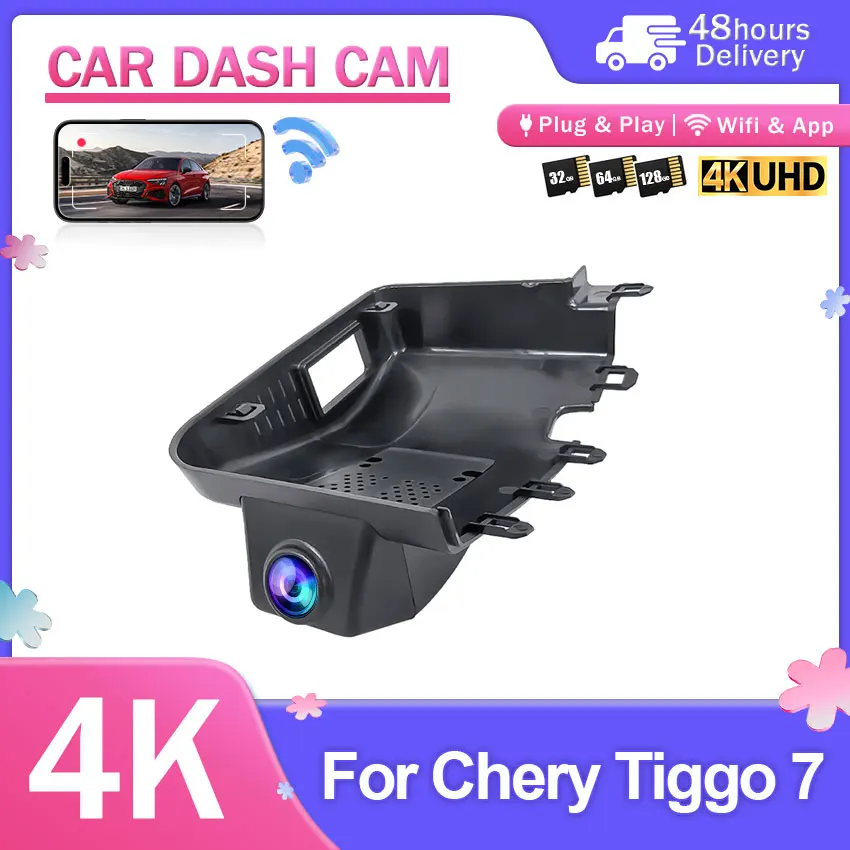 For Chery Tiggo4 Pro 2022-2023 For Chery Tiggo 7 Pro max/Tiggo 8 2019-2021 Plug and Play 4K Dash Cam Car DVR Wifi Video Recorder