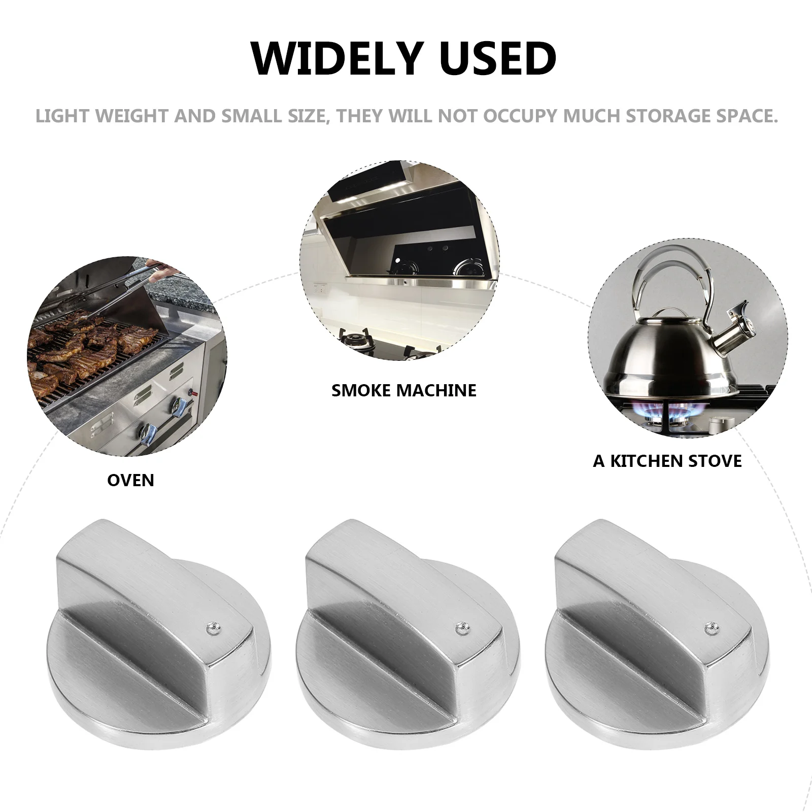 

6 Pcs Stove Knob Gas Handles Knobs Parts Knobs-of-gas-stoves Plate Cooking for Stainless