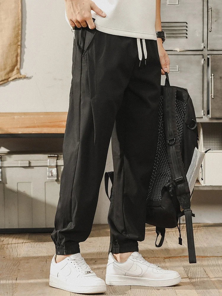 

Мужские повседневные брюки Jerry Cool Sensation, медь, аммиак, шелк, свободный крой, американские прямые брюки с манжетами цвета Sle