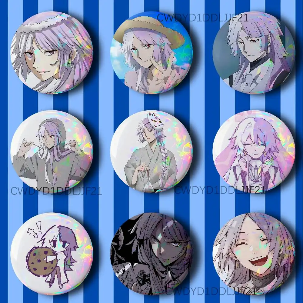 S-Sigma BSD B-Bungo Stray Dogs Button Pins Tinplate Brooches Cartoon Creative Badge for Backpack Clothes Decor