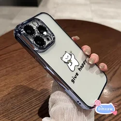 For Huawei Nova Y91 Y90 Y71 Y70 Plus Y61 7 5 5i Pro 6 SE 7i 5T 4 4e 3 3i Phone Case Puppy Cat Cats Transparent Cover