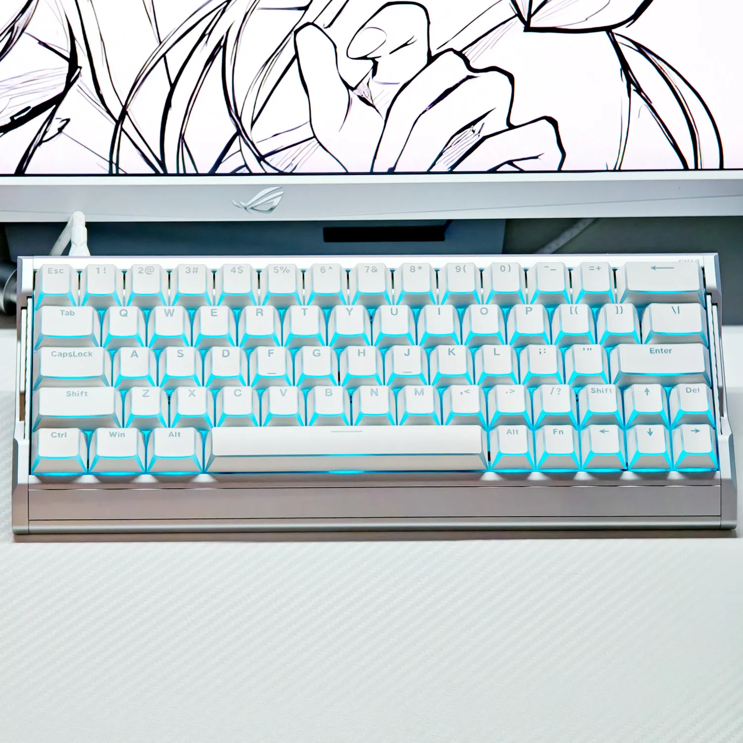 130 Keys Light Edged Translucent Keycap Keycaps PBT DYE-Sub Cherry Profile Key Cap for Aula Ev63 Made68 Mad68 Wooting 60