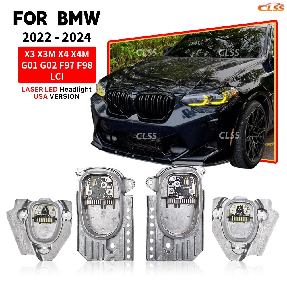 

Angel Eye DRL Module For BMW X3 X3M G01 X4 X4M G02 F97 F98 LCI 2021-2024 LED Headlight Daytime Running Light Yellow Amber Blue