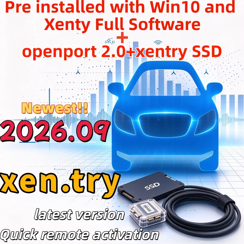 2026.09 Xentry latest version Passthru complete software install well in SSD + Atrrix Openport 2.0, free remote installation