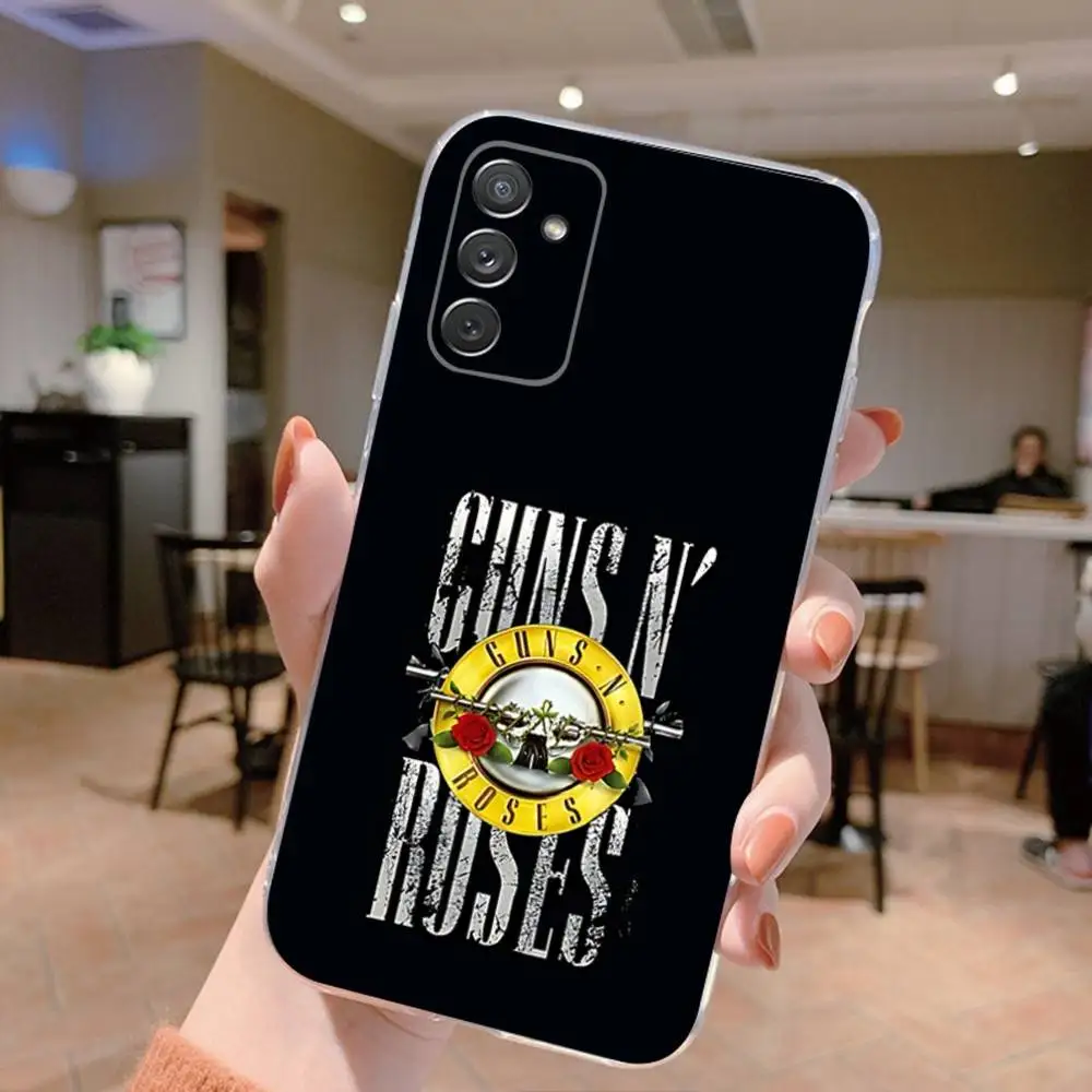 G-GunsS N Roses Phone Case For Samsung S 23,22,10,9,8 A 71,52,51,30,21S,12 PIus,E,Lite Note20 Ultra Clear Soft