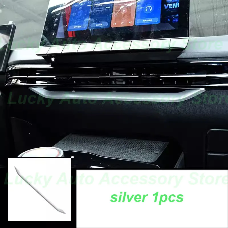 

Car Central Air Outlet Frame for MG MG4 Mulan EV 2023 Center Console Air Outlet Glitter Shift Panel Cover Interior Accessories