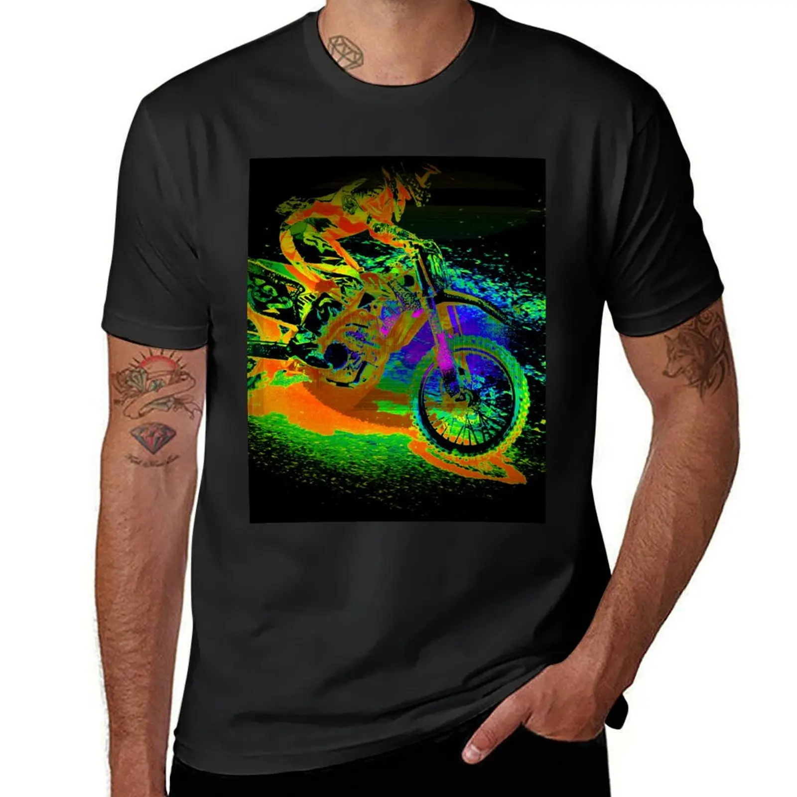 Race to the Finish! - Motocross Racer T-Shirt kawaii clothes customs design your own tees men graphic t shirts