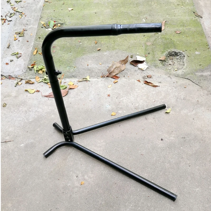 Suporte dobrável para reparo bicicleta, suporte bicicleta aço, ferramentas para reparo bicicleta