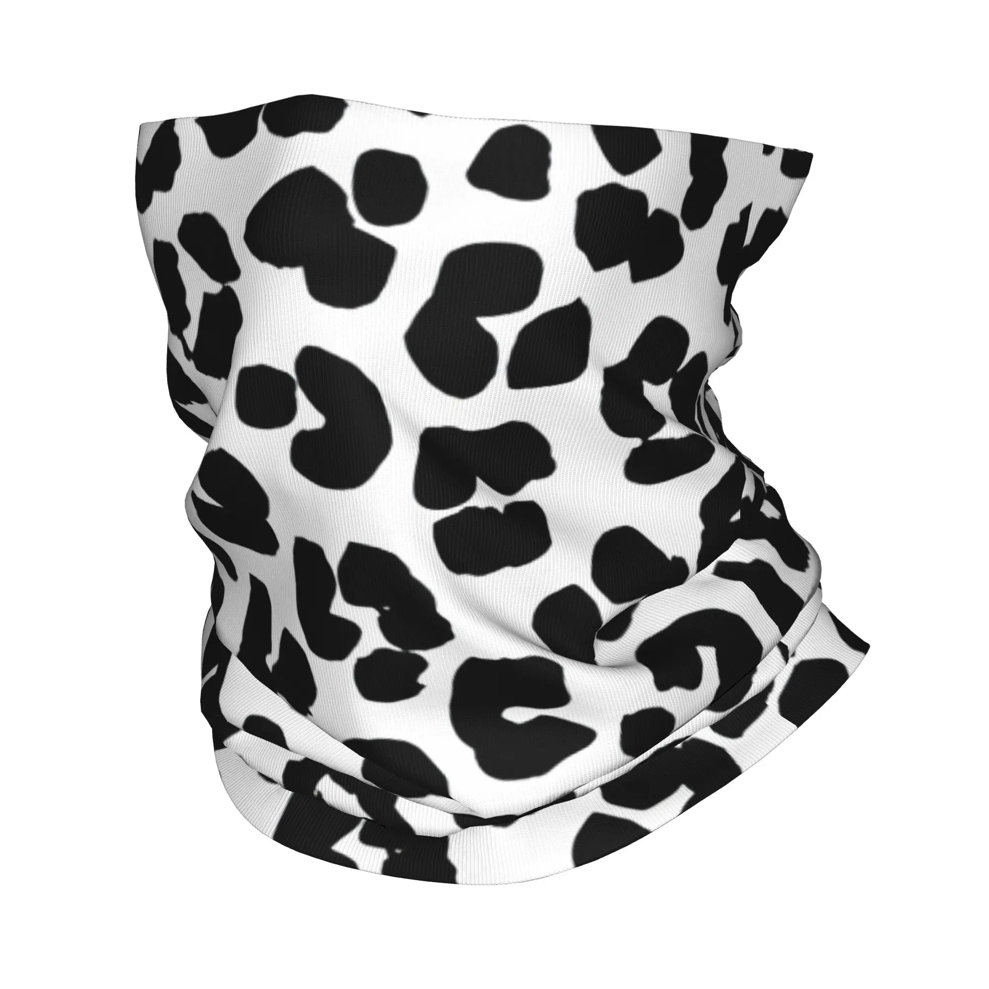 

Черная бандана-гейтер с леопардовым принтом, многофункциональный зимний шарф для взрослых