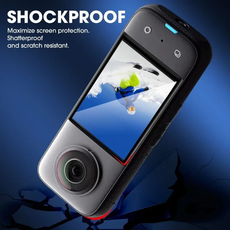 Tempered Glass Film for Insta360 One X3 Sport Action Camera HD Clear Screen Protector Camera Film Glasses Protection Accessories