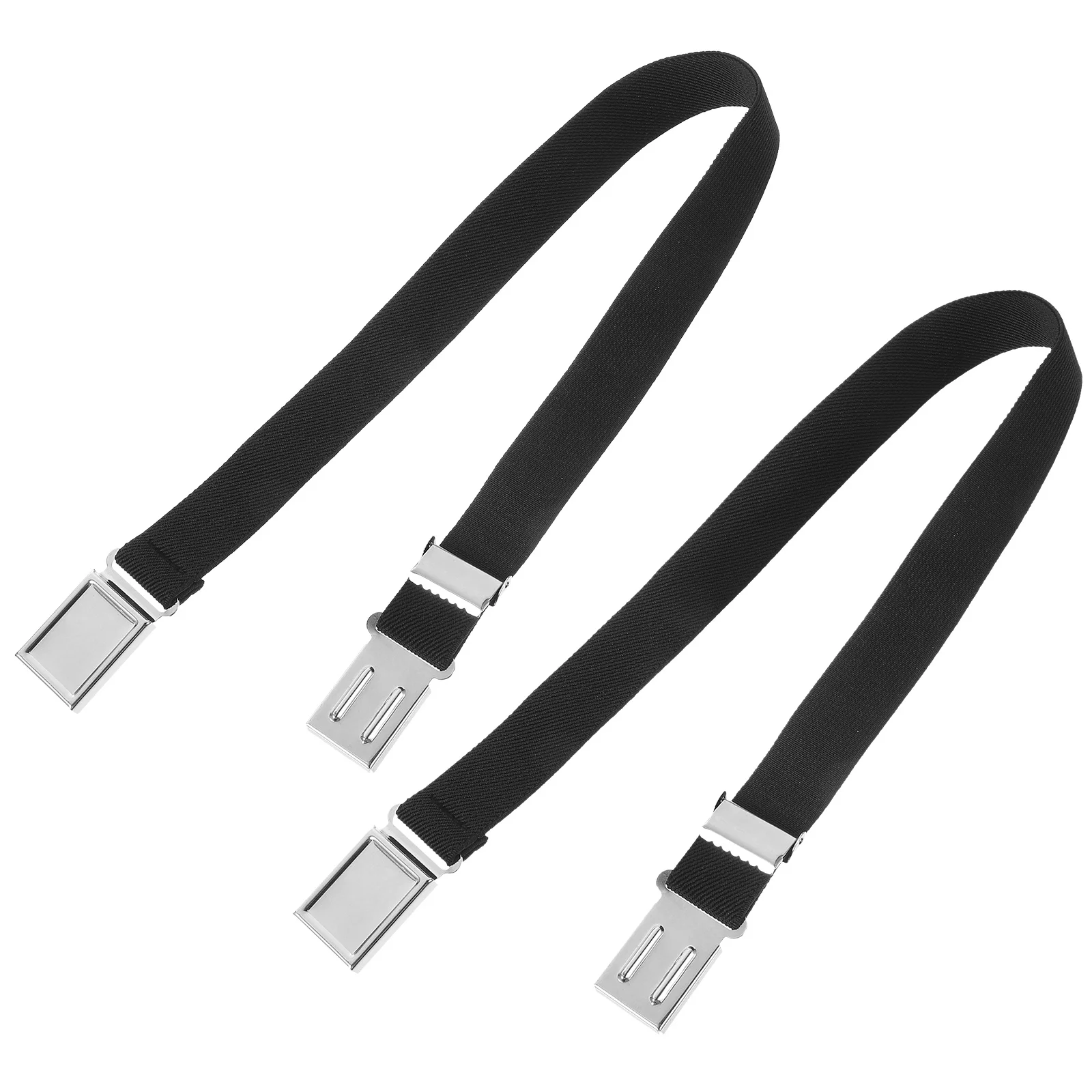 2Pcs Belt Magnetic Closure Durable Elastic Waist Band Adjustable Length for Uniform Accessories